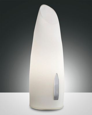 Design Tisch Leuchte ?280mm | Touch | Dimmbar | Weiß | Glas | Nacht Lampe Mundgeblas