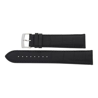 Tissot Uhrenband Leder schwarz 22 mm XL Überlänge T600043875