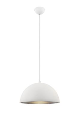Modern Hänge Leuchte Ø400mm | Retro | Weiß | Alu | Pendel Lampe Hängelampe Hängeleuc