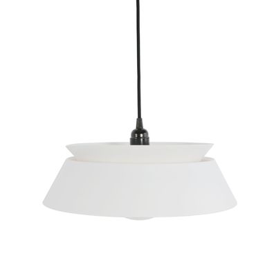 Modern Hänge Leuchte Ø380mm | Weiß | Acryl | Pendel Lampe Hängelampe Hängeleuchte Pe