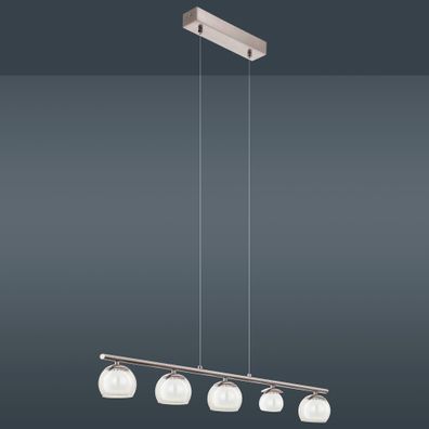 Halb Kugel Hänge Leuchte LED | Modern | Weiß | Amber | Chrom | Glas | Pendel Lampe H