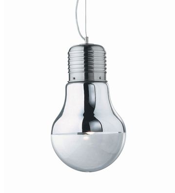 Glüh Birne Hänge Leuchte Ø300mm | Design | Chrom | Glas | Pendel Lampe Hängelampe Hä