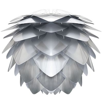 Design Hänge Leuchte Ø340mm | Silber | Kunststoff | Pendel Lampe Loft Hängelampe Hän
