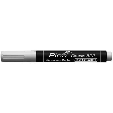 Pica Classic Permanentmarker weiß 522/52 Rundspitze 1-4 mm instant white Marker