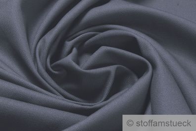 Stoff Baumwolle Köper grau 160 cm Fairtrade fest robust Jeans Baumwollstoff
