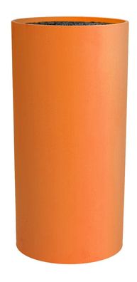 Camry Messerblock rund mit flexiblem Borsteneinsatz | Höhe 22,5cm | Orange