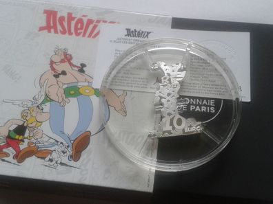 Original 10 euro 2022 PP Frankreich Idefix special shaped Asterix 22,2g Silber 999er
