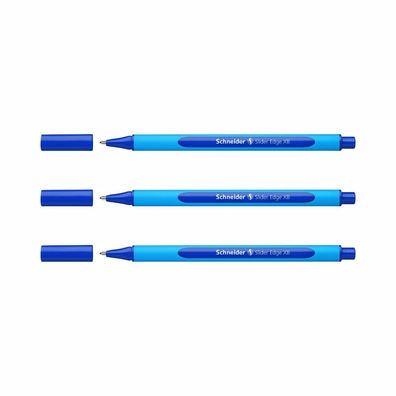 Schneider Kugelschreiber Slider Edge XB - 3er-Set blau
