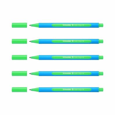 Schneider Kugelschreiber Slider Edge M 5er-Set grün