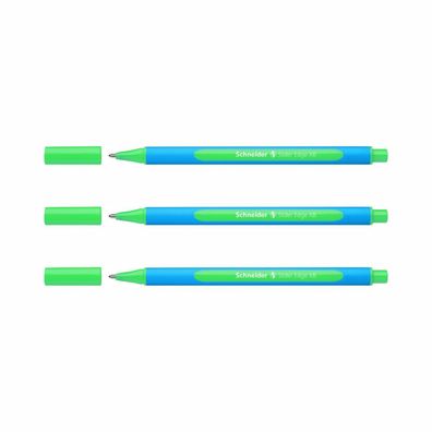 Schneider Kugelschreiber Slider Edge XB - 3er-Set grün