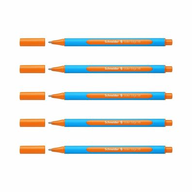 Schneider Kugelschreiber Slider Edge XB - 5er-Set orange