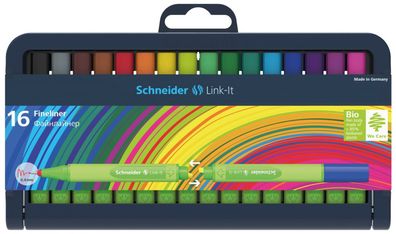 Schneider Link-IT Fineliner Box mit 16 Stiften