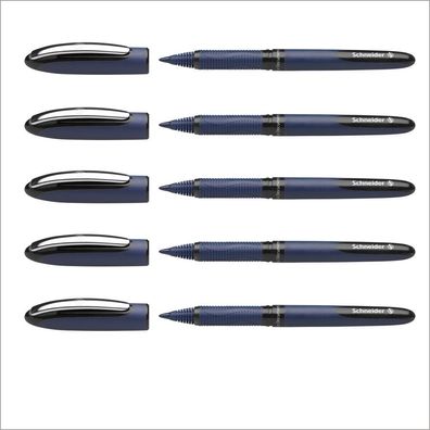 Tintenroller Schneider One Business 0.6mm fünf Stifte schwarz