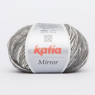 50g "Mirror" - Farbe: 76 - grau - tolles Effektgarn mit Mohairanteil