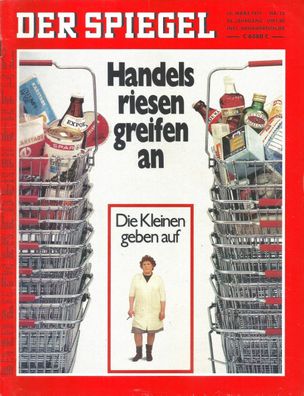 Der Spiegel Nr. 12 / 1971 Handelsriesen greifen an - Die Kleinen geben auf