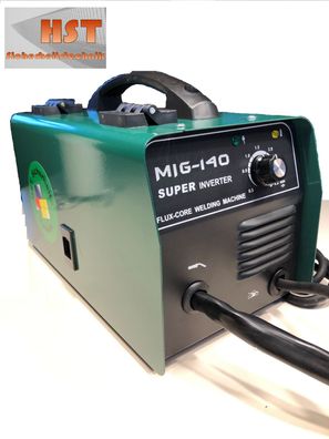 HST MIG MAG 140 IGTB Schweißgerät synergisch Fülldraht klein leicht nur 5 kg