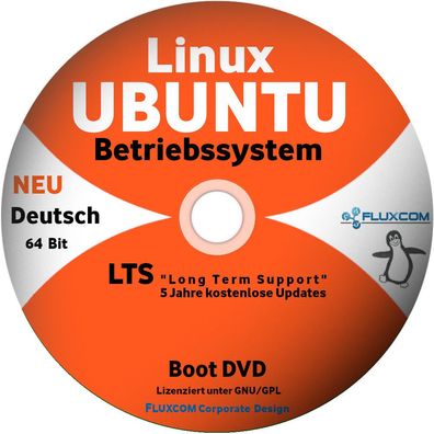 Linux Ubuntu 20.04 LTS DVD/ CD 64Bit Betriebssystem