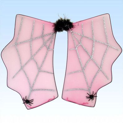 Spinnenflügel Flügel Spinnennetz mit Spinnen f Kostüm Spiderfrau Schmetterling, Elfe