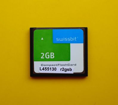 NEU: 2 GB Swissbit CompactFlash CF Compact Flash 2GB SFCF2048H3BK2SA