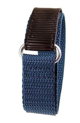 Minott Textil Klettband schwarz/ blau 20mm mit Klettverschluss 19139