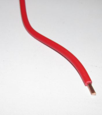 RS Pro - Aderleitung 2,5 mm² Kupfer, 50/0,25 mm Aderlitzen, rot PVC isoliert, 25 ...