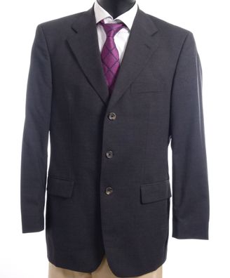 HUGO BOSS Sakko Blazer Jacket Angelico Gr.48 grau meliert Einreiher 3-Knopf S298