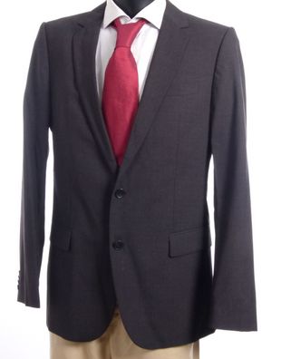 HUGO BOSS Sakko Blazer Jacket Amaro Gr.98 grau uni Einreiher 2-Knopf S580
