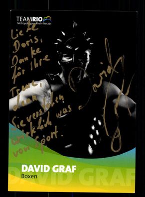 David Graf Autogrammkarte Original Signiert Boxen + A 223424