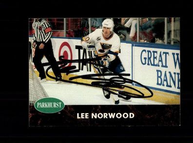 Lee Norwood NHL USA Autogrammkarte Original Signiert ## A 223100