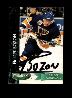 Philippe Bozon NHL USA Autogrammkarte Original Signiert ## A 223172