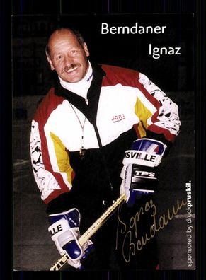 Ignaz Berndaner Autogrammkarte Nationalmannschaft Original Eishockey+ A 224151