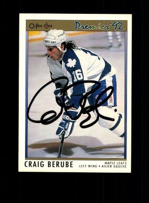 Craig Berube NHL USA Autogrammkarte Original Signiert ## A 223142