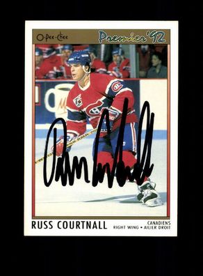Russ Courtnall NHL USA Autogrammkarte Original Signiert ## A 223206