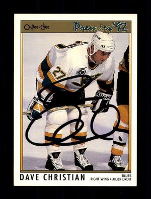 Dave Christian Autogrammkarte NHL USA Original Signiert + A 223551
