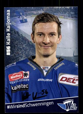 Kalle Kaijomaa Autogrammkarte Wild Wings Schwenningen l Eishockey+ A 167651