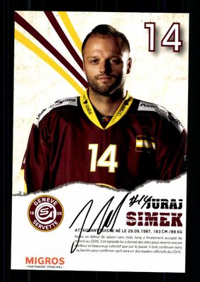 Juray Simek Autogrammkarte Servette Genf Original Signiert + G 36008