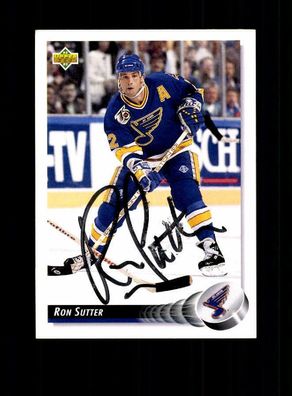 Ron Sutter NHL USA Autogrammkarte Original Signiert ## A 223140