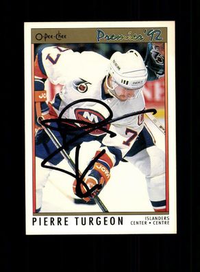 Pierre Turgeon NHL USA Autogrammkarte Original Signiert ## A 223155