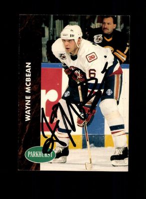 Wayne Mc Bean NHL USA Autogrammkarte Original Signiert ## A 223214
