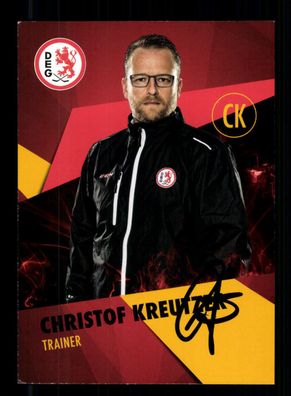 Christof Kreutzer Autogrammkarte DEG Original Signiert + A 223536