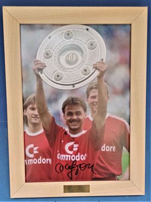 Thomas Helmer Autogrammkarte Bayern München Deutscher Meister Original Signiert 