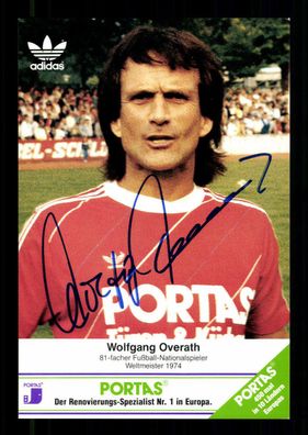 Wolfgang Overath Portas Werbekarte 1 FC Köln Original Signiert + G 36574