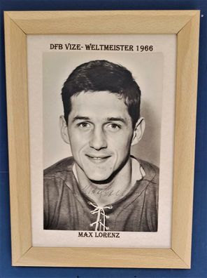 Max Lorenz DFB Vize Weltmeister 1966 Original Signiert