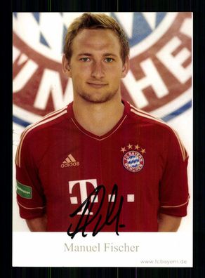 Manuel Fischer Autogrammkarte Bayern München II 2011-12 Original Signiert