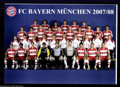 Bayern München Mannschaftskarte 2007-08