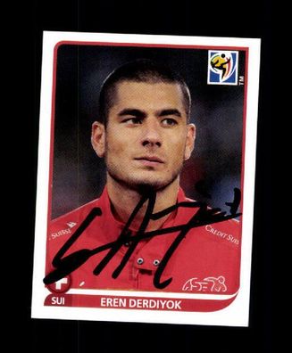 Eren Derdiyok Panini Sammelbild WM 2010 Schweiz Original Signiert # A 223882