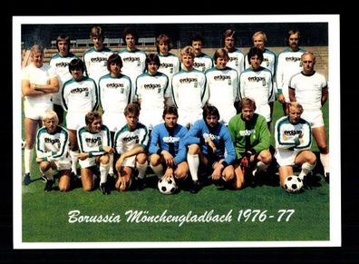 Borussia Mönchengladbach Mannschaftskarte 1976-77