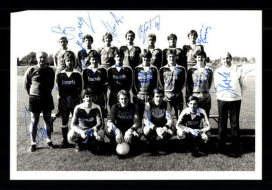 Original Mannschaftspressefoto FC Augsburg 1980-81 18x Original Sign.+ G 35876