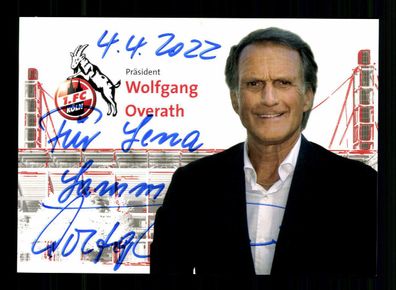 Wolfgang Overath Autogrammkarte 1 FC Köln Original Signiert + A 223220