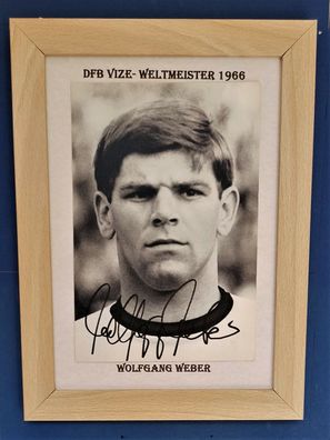 Wolfgang Weber DFB Vize Weltmeister 1966 Original Signiert
